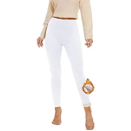 Produktbild: AMIYOYO Thermo Leggings Damen Gefüttert Leggings Fleece Thermohose Verdickte Plüsch Leggins Blickdicht Samt Thermounterwäsche Warm Strumpfhose Winter