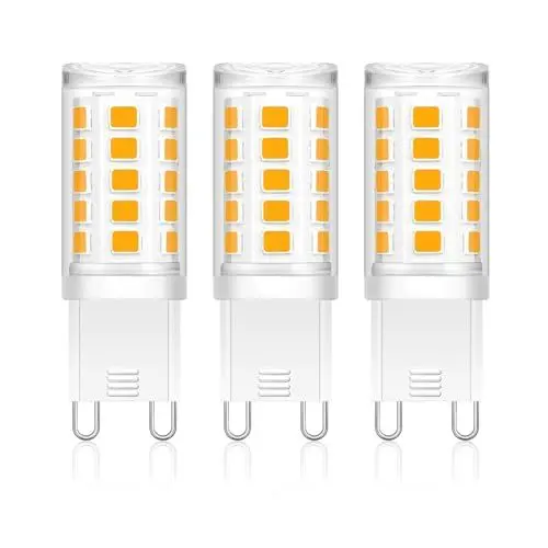 Produktbild: AmmToo G9 LED Lampen Warmweiß - 3W Ersatz 40W Halogenlampen 410LM, 2700K Standardisierter G9 Leuchtmittel Birnen, Kein Flackern, Nicht Dimmbar, AC 220-240V (3 Stück Warmweiß)