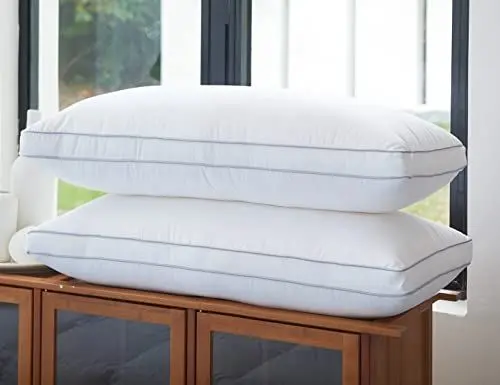 Produktbild: Amolavet Hotel Kissen 40 x 80 2er Set-Pillows for Sleeping-Kopfkissen 40x80-Down Alternative Mikrofaser Nackenstützkissen-Weich und Stützendes Allergiker Kissen für alle Schlafpositionen