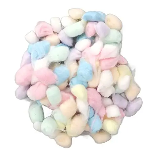 Produktbild: AMONIDA Hamster Wattebausch, 1 Beutel Weich Wattebausch für Kleintiere Wärme und Belüftung für den Winter, für Hamster für Chinchilla(Regenbogen)
