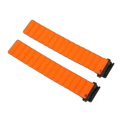 Produktbild: AMONIDA Magnetisches Uhrenarmband, Waschbares Uhren-Sportarmband für Amazfit Falcon (Schwarz und Orange)