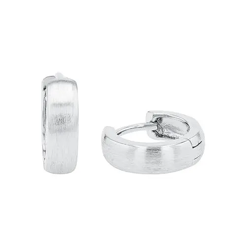 Produktbild: Amor Creolen 925 Sterling Silber Unisex Damen Herren Ohrschmuck, 1,4 cm, Silber, Kommt in Schmuck Geschenk Box, 2023069