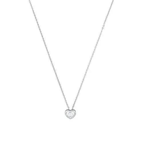 Produktbild: Amor Kette mit Anhänger 925 Sterling Silber Damen Halsschmuck, mit Zirkonia synth., 42 cm, Silber, Herz, Kommt in Schmuck Geschenk Box, 2016056