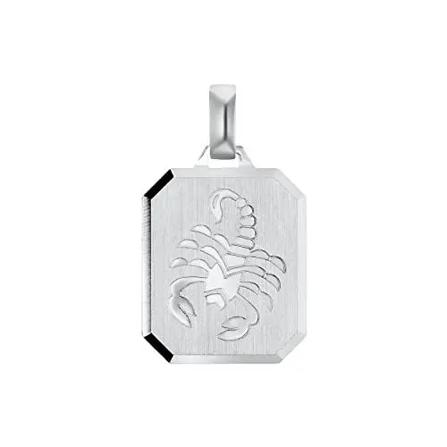 Produktbild: Amor Motivanhänger 925 Sterling Silber Unisex Damen Herren Anhänger, 2,7 cm, Silber, Skorpion, Kommt in Schmuck Geschenk Box, 9069859