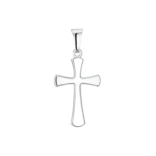 Produktbild: Amor Motivanhänger Weißgold 750/18ct Damen Anhänger, 2,6 cm, Silber, Kreuz, Kommt in Schmuck Geschenk Box, 2014089