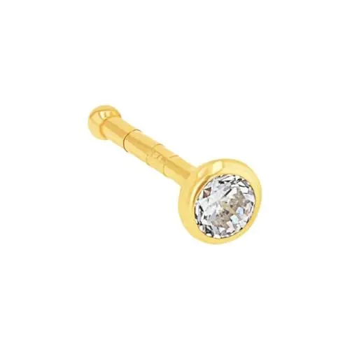 Produktbild: Amor Nasenpiercing Damen Piercingschmuck, mit Zirkonia synth., 0,6 cm, Gold, Kommt in Schmuck Geschenk Box, 9037230