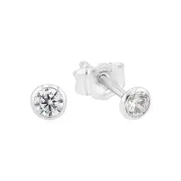 Produktbild: Amor Ohrstecker 925 Sterling Silber Damen Ohrschmuck, mit Zirkonia synth., 0,3 cm, Silber, Kommt in Schmuck Geschenk Box, 9062133