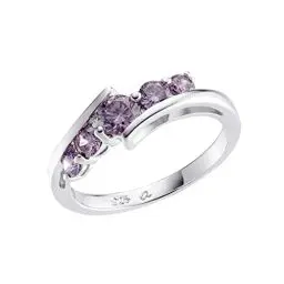 Produktbild: Amor Ring 925 Sterling Silber Damen Ringe, mit Zirkonia synth., Silber, Kommt in Schmuck Geschenk Box, 9911158