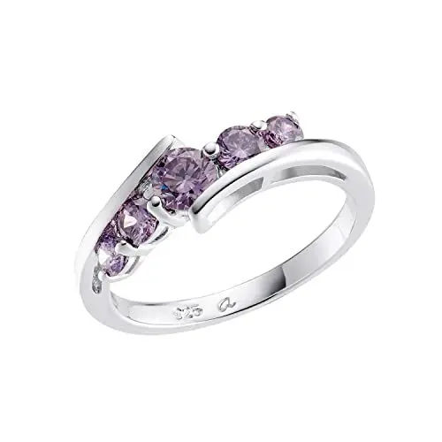 Produktbild: Amor Ring 925 Sterling Silber Damen Ringe, mit Zirkonia synth., Silber, Kommt in Schmuck Geschenk Box, 9911165