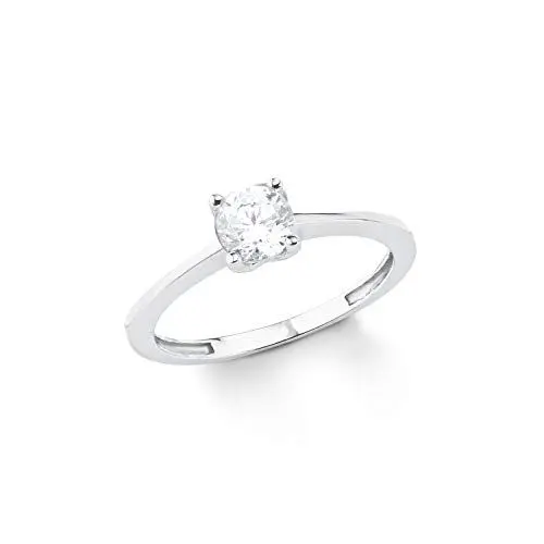 Produktbild: Amor Ring Weißgold 333/8ct Damen Ringe, mit Zirkonia synth., Silber, Kommt in Schmuck Geschenk Box, 2021233