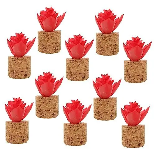 Produktbild: Amosfun Niedliche Bonsai-kühlschrankmagnete Aus Kork 10er-Pack Dekoration Für Zuhause Und Büro Einfach Anzubringen Für Memos Und Einkaufslisten