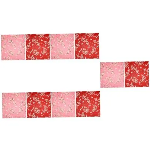 Produktbild: Amosfun 10 Stk Bento-Wickeltuch Outdoor-dekor Kirsche Japanische Verpackung Blumengeschenke Einkaufstasche Japanisches Dekor Sushi-Geschenke Mahlzeit Tuch In Tuch Gehüllt Geschenkbox Stoff
