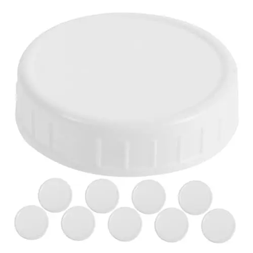 Produktbild: Amosfun Versiegelte Gläser Luftdichte Vorratsglasdeckel 10 Stück Einmachdeckel Mit Silikon Für Die Küchenorganisation