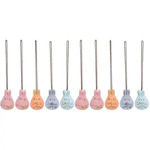 Produktbild: Amosfun 2sets Ostern Windspiel Glocke Figurine Home Decor Windspiel Für Garten 5 Stücke * 2