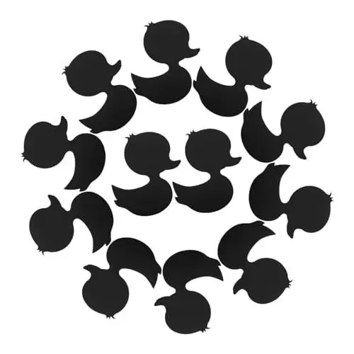 Produktbild: Amosfun 12St rutschfeste Aufkleber geformte Aufkleber badewanne Aufkleber Selbstklebende Bodenaufkleber für Kinder Badewanne Rutschschutz Badematte für Wanne rutschfest Morgen Black