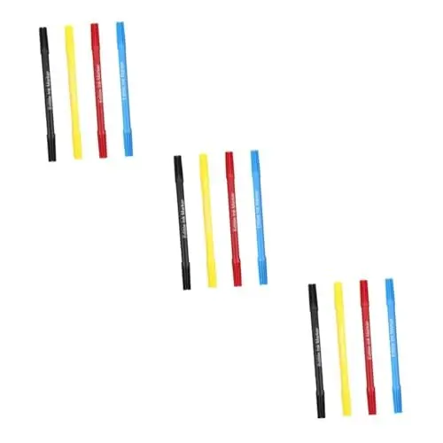 Produktbild: Amosfun Farbstifte Kekse 12 STK Backstift Farbstifte Für Lebensmittel Zuckerstangen Lebensmittelfarbenstifte Zuckersticks Backen Färben Essbare Stifte Kuchen Backzubehör Essbare Farbstifte Plastik