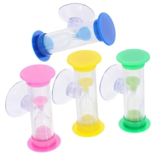Produktbild: Amosfun 12 STK Saugnapf-Sanduhr-Zahnputz-Timer für Kinder Sanduhr Kinder Sanduhr für Kinder Timer für Kinderzähne 2-Minuten-Sanduhr Zahnbürste mal zarte Sanduhr Sanduhr-Timer Plastik