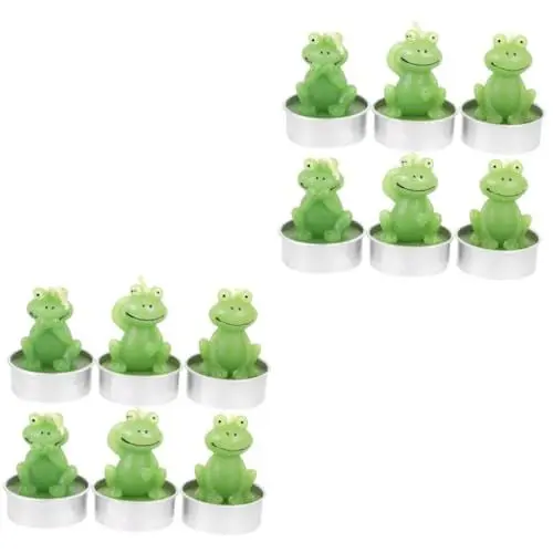 Produktbild: Amosfun Frosch Teelicht Kerzen Frog 12 Stk Frosch-kerze-ornament Kerzen Tischdekoration Frosch-gastgeschenke Teelichter Wohnkultur Kerzen Für Zu Hause Kerzenornament Aromatherapie Schmücken Nachtisch