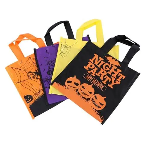 Produktbild: Amosfun Langlebiges Halloween-taschen-set Aus Vlies 12-teilig Einkaufstaschen Für Halloween-party-füller