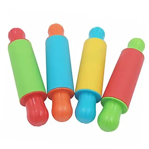 Produktbild: Amosfun 12 Stk Nudelholz aus bemaltem Ton Teigkreation Rollstab Teig-Extruder-Werkzeug ausstecher für knete modellierwerkzeug modellbausatz spielzeug Knete liefert Knetset für Kinder