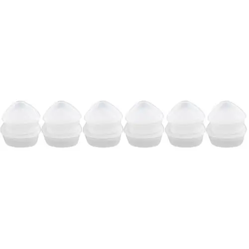 Produktbild: Amosfun 12 Stk Werkzeug zur Sushi-Herstellung Samgak Kimbap Reisform Reis Schimmel Sushi-Hersteller Reisbällchenverpackung Reisformen dreieckige Sushi-Form Hersteller von Sushi-Formen Weiß