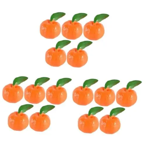 Produktbild: Amosfun 15 STK Obst orange Modell Künstliches Orangenspielzeug Simulation Orangen dekorative Orangen hühner Spielzeug kinderknallzeug hausdeko Spielzeuge Orangen-Modell Fruchtornament PVC