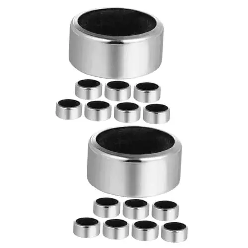 Produktbild: Amosfun Weinzubehör Hochwertig 16 Stk Weinring Aus Edelstahl Weintropfringe Tropfstopper- Tropfstopper Für Wein Flaschentropfring Getränkeflaschen Tropfenfänger Für Weinflaschen Essig Schwamm
