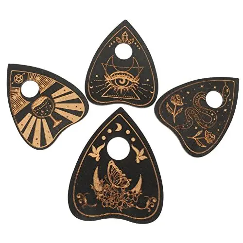 Produktbild: Amosfun 16 Stk Weissagungs-Informationstafel Tischdekoration Tarothalter Tarot-Aufbewahrungshalter tarot deck tarotkarten swor Tarot-Desktop-Organizer Tarot-Kerzenhalter Pappel Black