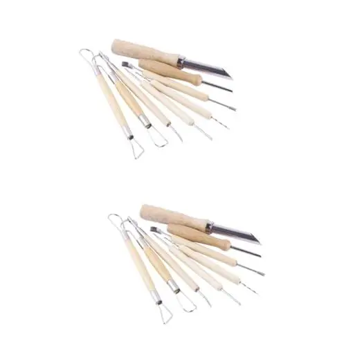 Produktbild: Amosfun 16 Stück Schnitzwerkzeuge Halloween + Dekorationen Geschnitzter Kürbis Halloween Kürbis Lichter Kürbis Schnitzen Aus Holz