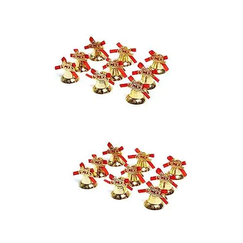 Produktbild: Amosfun 18 STK kleine Glocken für den Weihnachtsbaum büro Dekoration Office Decoration Christmas Weihnachtsglöckchen Weihnachtsglocken Christbaumschmuck Weihnachtsbaum Glocke