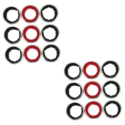 Produktbild: Amosfun Weinring 18 Stk Tropf Ring Säuglingsflaschen Weintropfstoppring Tropfringe Stoppen Tropfring Für Weinflaschen Weinhalsfänger Tropfenfänger Für Wein Weintropfkragen Polyester Silver