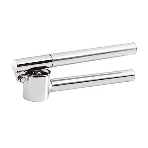 Produktbild: Amosfun 1Stk Knoblauchpresse handliche Knoblauchreibe Knoblauchschredder Manueller Knoblauchwolf Ingwerpresse Crusher manuelle Knoblauch Knoblauchschneider Knoblauchmühle Silver