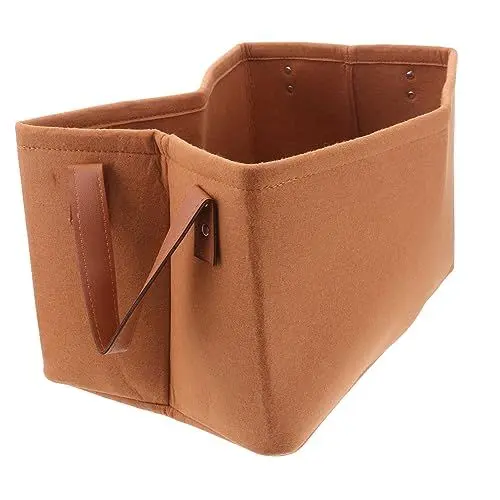Produktbild: Amosfun Vliesstoff-aufbewahrungskorb Tragbarer Kleinigkeitenkorb Desktop-organizer Home Kitchen Stilvoll Einfach Zu