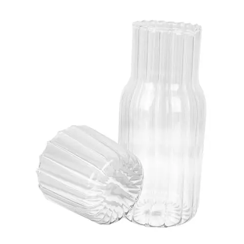 Produktbild: Amosfun 1 Kaltwasserflasche Für Eine Person Kaffeebehälter Wasserkrug Wasserkaraffe Wasserkrug Und Tasse Nachttisch Wasserkrug Saftkrug Luftdichter Krug Orangefarbener
