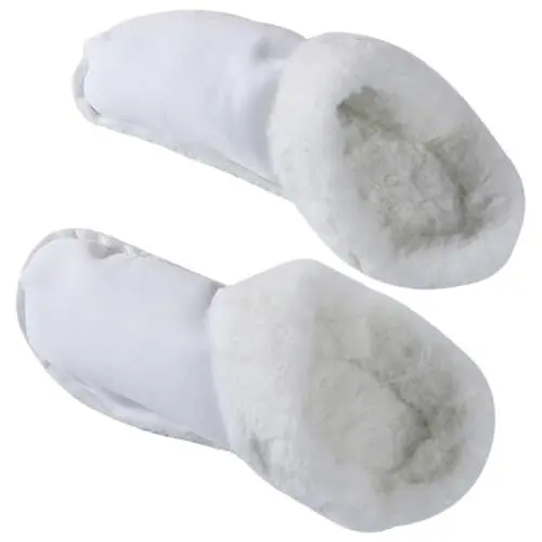 Produktbild: LIFKOME 1 Paar Slipper Zum Entfernen Des Liners Fleece-winter Pelzschuheinsätze Baumwolleinlegesohlen Flauschige Verstopft Liner Clogs Für Gemütlich Damen Innensohle Aus Leder Weiß Plüsch