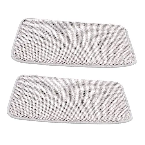 Produktbild: Amosfun 1 Satz Geschirr-saugmatte Küchenmatte Trocknen Mikrofaser-trockentuch Abtropfmatten Für Geschirr Trockenmatte Esstischmatte Geschirrhalter Tisch Tablett Superfeine Faser Grey 2st