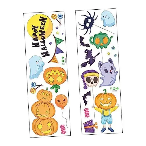 Produktbild: Amosfun 1 Satz Halloween-wandaufkleber Geisterfensterdekorationen Spukhaus Requisiten Halloween Fensterbilder Fensteraufkleber Für Freunde Hausbausätze Tv-hintergrundaufkleber Pvc