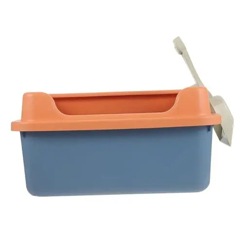 Produktbild: Amosfun 1 Satz Katzentoilette Kätzchen Saubere Toilette Katzenversorgung Bettpfanne Für Katzen Offenes Töpfchen Für Kätzchen Welpentoilette Katze Töpfchen Reisen Hohe Kapazität Plastik
