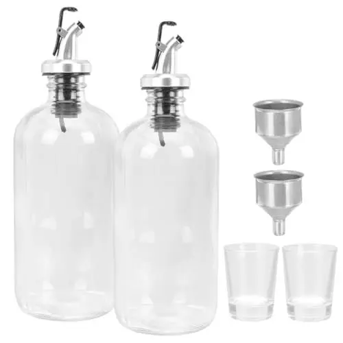 Produktbild: Amosfun Mundwasserspender-becherset Aus Glas 473 Ml für Badezimmer Zuhause oder Das Büro Wiederverwendbar