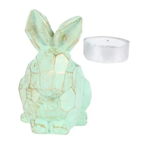 Produktbild: Amosfun 1 Satz Osterkerzenhalter Kandelaber Kerzenhalter Ostern tierfiguren kerzenständer hasenfiguren Pflanzentöpfe Skulpturenständer Kunstharzdekor Desktop-Kerzenhalter ländlich Leuchter