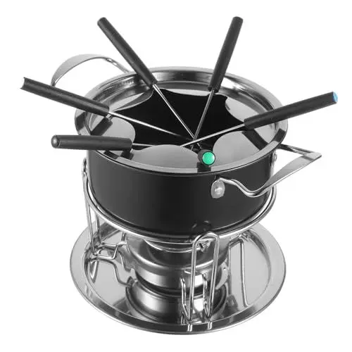 Produktbild: Amosfun Fondue-Sets Schmelztiegel Werkzeug Für Schokolade Käse Eiscreme Edelstahl Küche Schmelztiegel