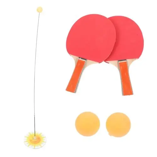 Produktbild: Amosfun 1 Satz Tischtennis Trainer Tischtennisplatte Tennisschläger Spielzeuge Tischtennisbälle Tischtennis-kit -Pong-gerät Kinderspielzeug Elastizität Edelstahl Anti-myopie