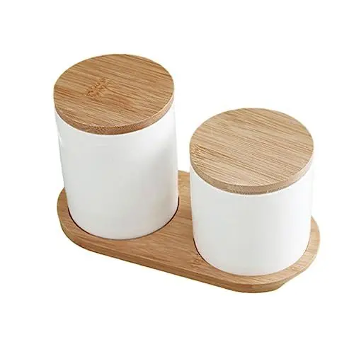 Produktbild: Amosfun Leck Lebensmittel Container Set Keramik Lagerung Kanister für Küche Lagerung Jar Luftdichten Lebensmittel