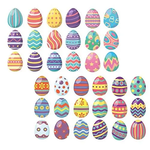 Produktbild: Amosfun 1 Satz 36 Stück Wandtattoo Osterei Osteraufkleber Für Den Kühlschrank Kühlschrankmagnete Zu Ostern Wandtattoo Zum Thema Ostern Wandaufkleber Eier Kinderzimmer Aufkleberwand PVC