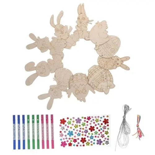 Produktbild: Amosfun Unvollendetes Windspiel-Set -bastelset Personalisierbares Windspiel-Set für Heimdekoration