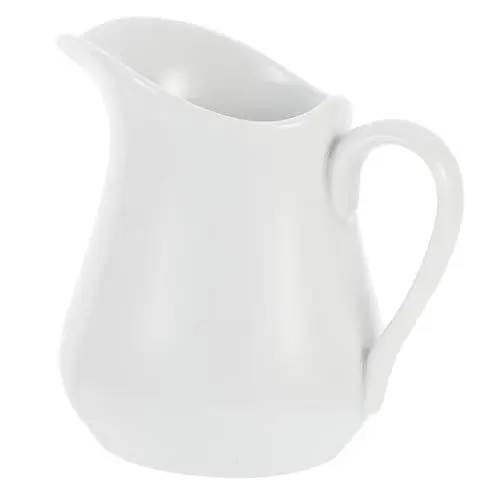 Produktbild: Amosfun 1 Stk Milchbecher Aus Keramik Mini- Espresso Honigkrug Soßentopf Sirup Krug Milchsauce Servierkrug Milchgießkanne Krüge Kaffeeschaumkanne Kaffeesirupe Sahnekrug Leche Weiß