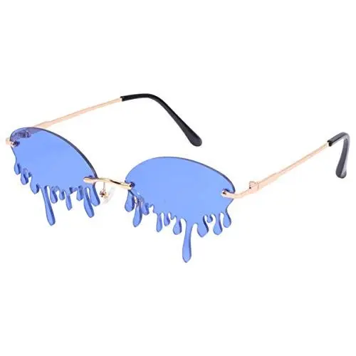 Produktbild: Amosfun 1stk Cool Lustige Tränensonnenbrille Neuheit Sonnenbrille Modische Sonnenbrillen Für Damen Spaß Mit Blauer Brille Kinder Party Brille Maskenbrillen Lieferungen Herzförmig Fräulein