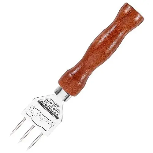Produktbild: Amosfun 1stk Eispickel Eismaschine Für Schnitzwerkzeuge Stahleis Gießen Eiszerkleinerer Zum Brechen Pole Eismaschinen Für Eishacker Zum Eisfischen Eisschaufel Fester Zinke Brown Holz
