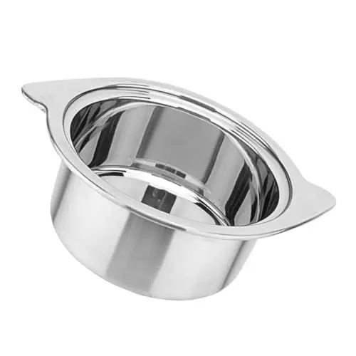 Produktbild: Amosfun 16 Cm Topf Edelstahl-hot Pot Induktionsherd Topf Für Eine Person Ohne Deckel Silber Einfaches Kochen