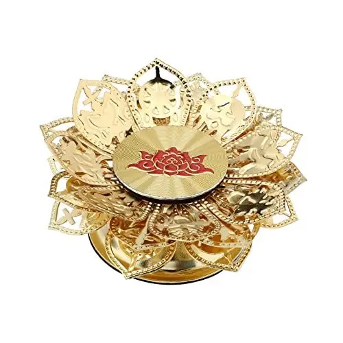 Produktbild: Amosfun Lotus Buddha Leuchter Legierung Lotus Leuchter Basis Wohnkultur